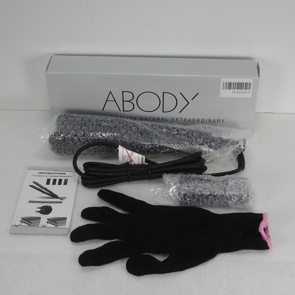 NEW ABODY 1.5 INCH 4 IN 1 FLAT CRIMPER WAVER IRON
